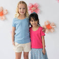 Mightly - Organic Cotton Kids Rib Knit Short Sleeve Tee