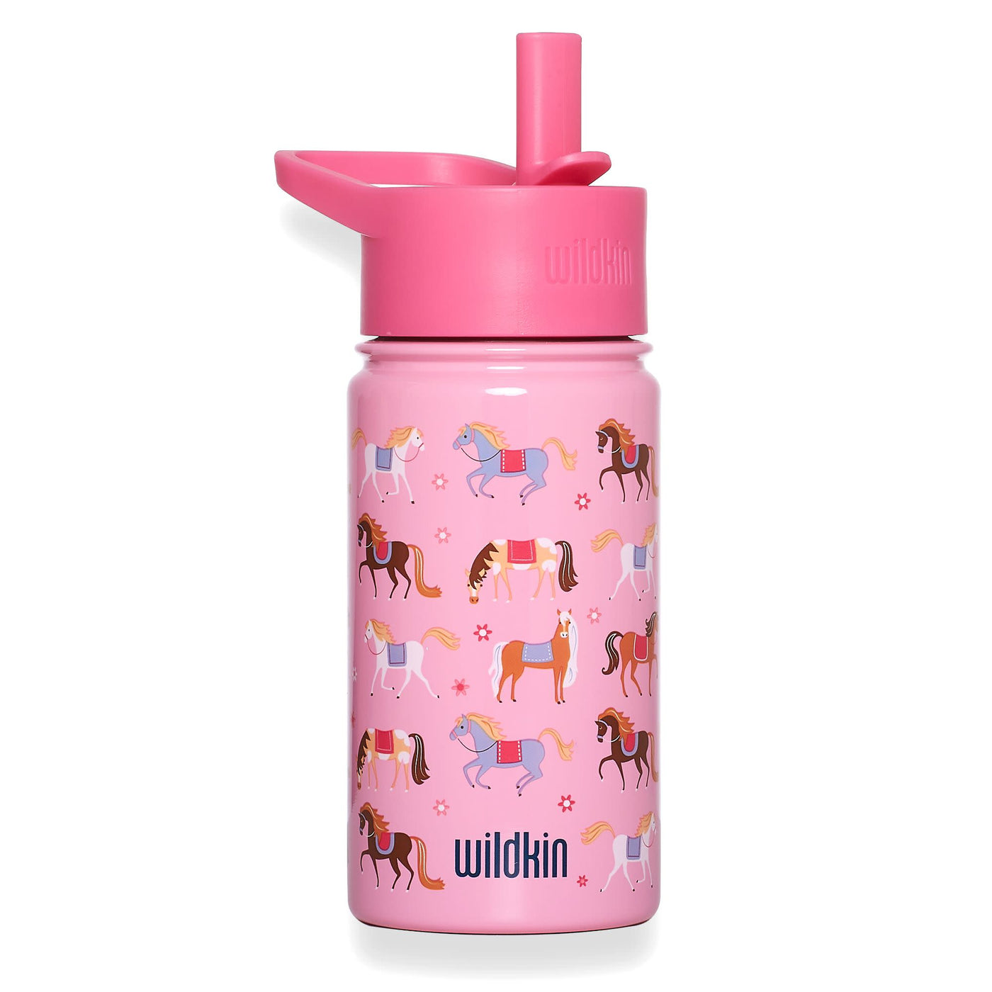 Wildkin - Horses 14 oz Steel Water Bottlew