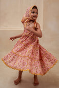 Samaira Tiered Dress : PASTEL PINK : Infant : Toddler : Tween - Yo Baby