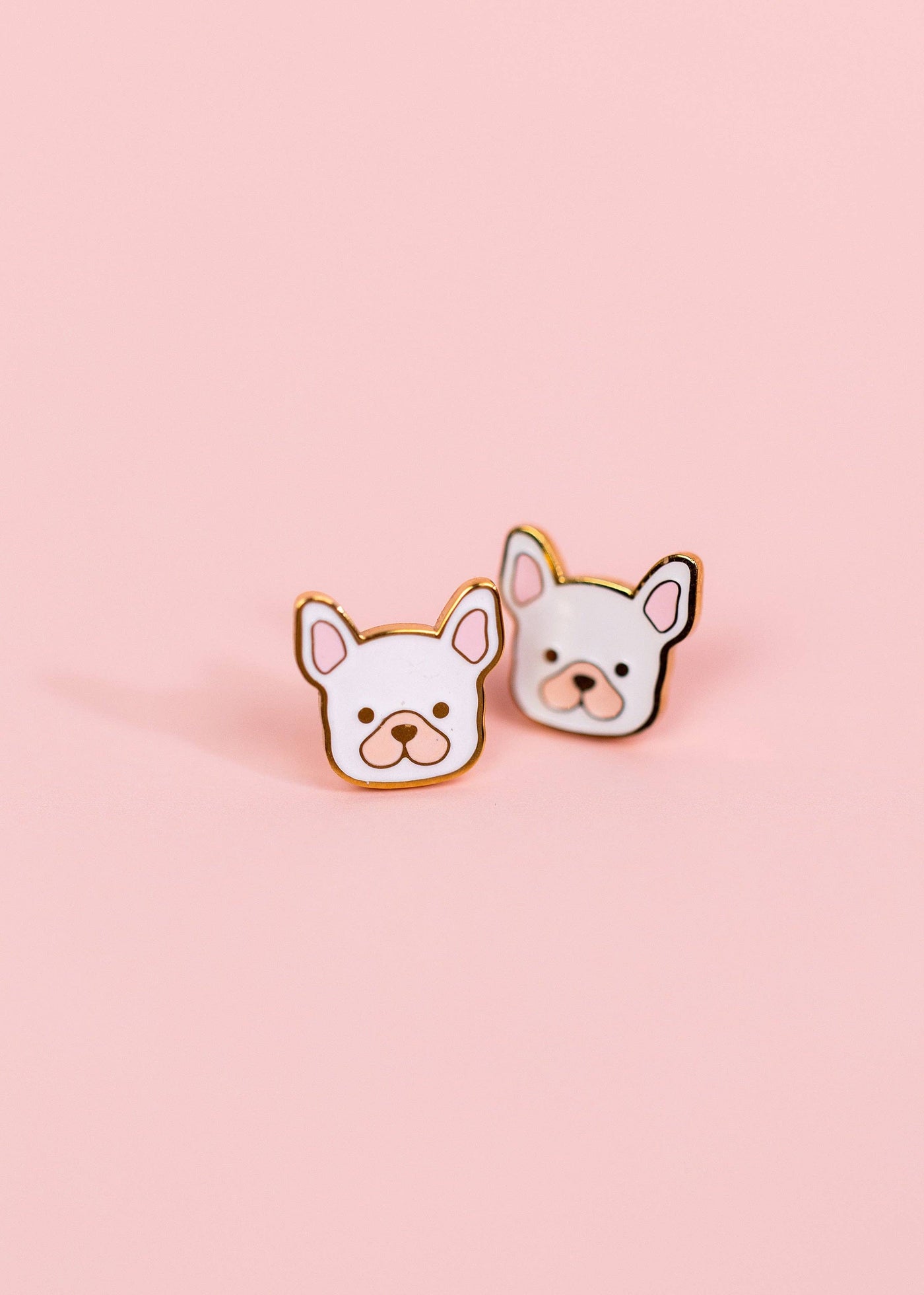 Pierced Co - Earrings - White Dog