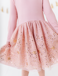 Bird & Bean® - Kids Star Dress - Girls Tulle Twinkle Holiday Dress - Stella