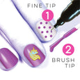 Bright Stripes - Spa*rkle Dual-Tip Nail Pens PDQ asst.