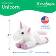 The Petting Zoo - Scoopz Unicorn Small 8" (21cm) Mythical/Fantasy