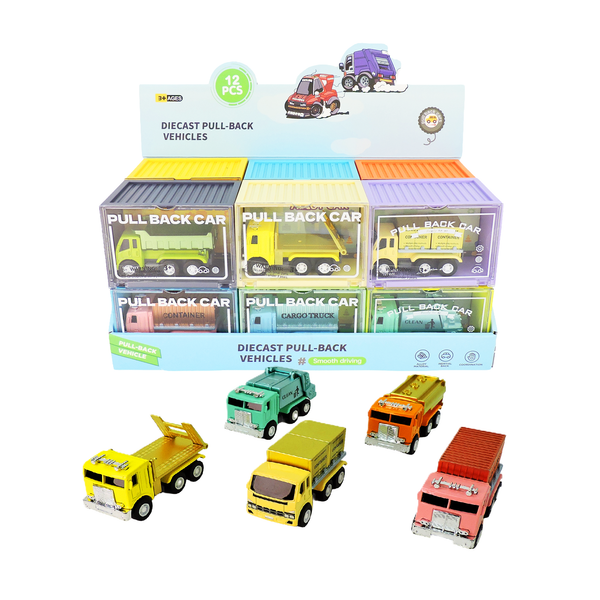 Toysmith - Alloy Alley Large Diecast Pull-Back Truck in reusable box