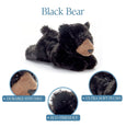 The Petting Zoo - 8" Scoopz Black Bear Wild Life