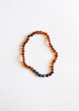CanyonLeaf - Raw Cognac Baltic Amber + Lapis Lazuli