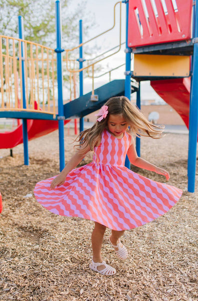 Ollie Jay - Tank Dress in Crinkle | girls Pocket Twirl Dress