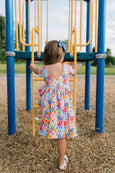 Ollie Jay - Classic Twirl Dress in Sunshine Tile