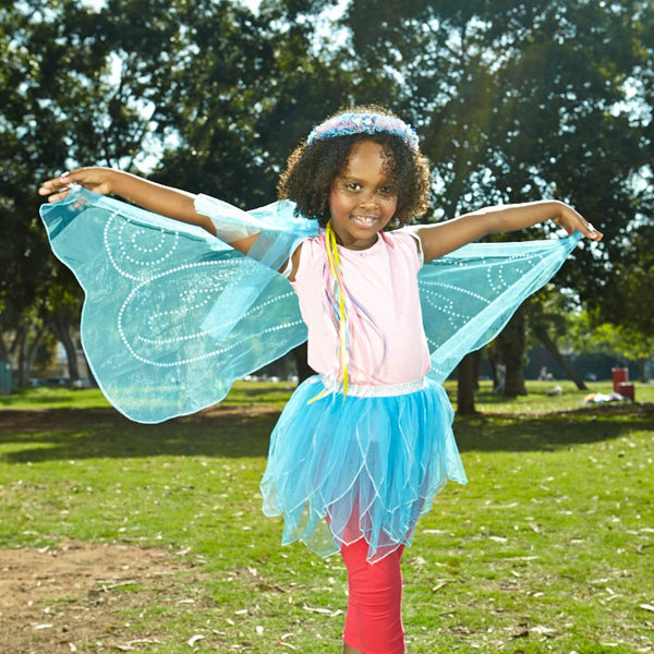 DREAMY DRESS Up - Fairy Gift Set: Tutu + Wings + Hair Accessory | 3 Pcs in Bag