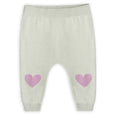 Viverano Organics - Flower & Heart Baby Sweater Cardigan & Pants Set -Organnic