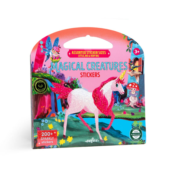 eeBoo - Magical Creatures Shiny Sticker Book