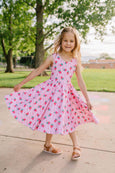 Ollie Jay - Tank Dress in Strawberry Dream | girls Pocket Twirl Dress