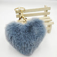 Sweet Cherry Sky - Furry Heart Plush Keychain