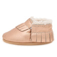 BirdRock Baby - Rose Gold Sherpa Moccasins
