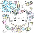Fox Chapel Publishing - Easy and Fun Paint Magic with Water: Caticorns - Kid's Book