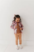 Babysprouts | Kid's Hooded Shacket - Granite Plaid