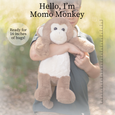 MoMo Monkey Plush- World's Softest Lushee 16 inch - Beverly Hills Teddy Bear Company