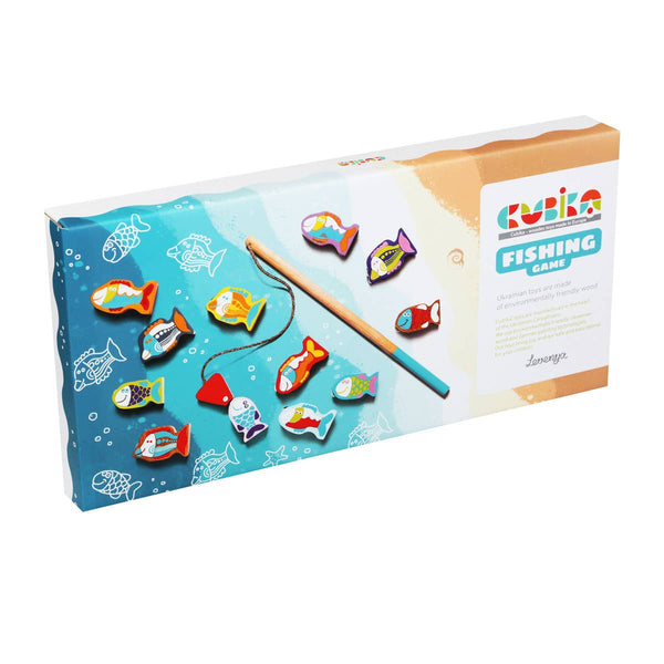 Toysmith - Cubika Wooden Toy Fishing Game
