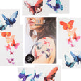 Tattly - Watercolor Butterflies Tattoo Set