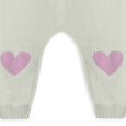 Viverano Organics - Flower & Heart Baby Sweater Cardigan & Pants Set -Organnic