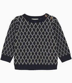 Minymo - Baby Knit Pull-Over Sweater in Parisian Night