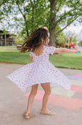 Ollie Jay - Classic Twirl Dress in Butterfly Rainbow