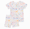 Bird & Bean® - Kids Short Bamboo Pajamas - Estelle Unicorn 