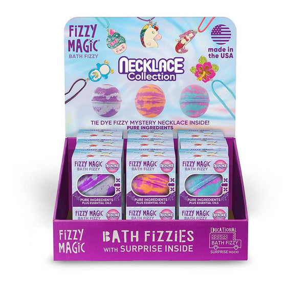 Purposeful Bliss - Fizzy Magic - Bath Bombs, Tie Dye Mystery Necklace Surprise Display