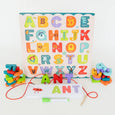 Spirit 'N Sprout - ABC Puzzle Set with Flashcards, Whiteboard, Lacing String and Storage Bag - Alphabet Learning Toys