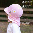 Jan & Jul - Pink Daisy | Sun Soft UV Baby Cap