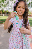 Ollie Jay - Classic Twirl Dress in Butterfly Rainbow