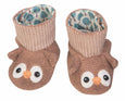 Apple Park - Booties - Owl 3-9 mos
