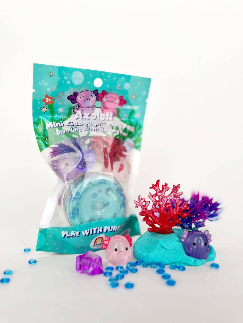 Axolotl Mini Play Pack - Earth Grown KidDoughs