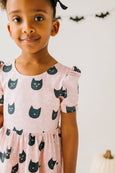 Ollie Jay - Puff Dress in Black Cat