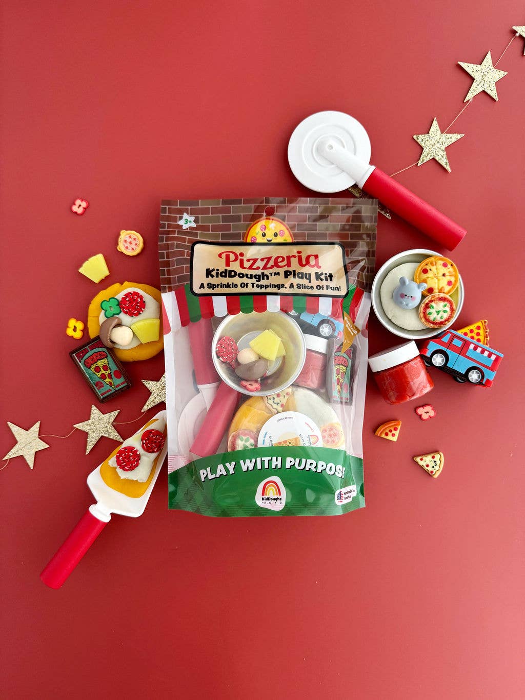 Pizzeria KidDough Play Kit - Earth Grown KidDoughs
