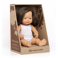 Miniland - Baby Doll Brunette Girl 15" inch