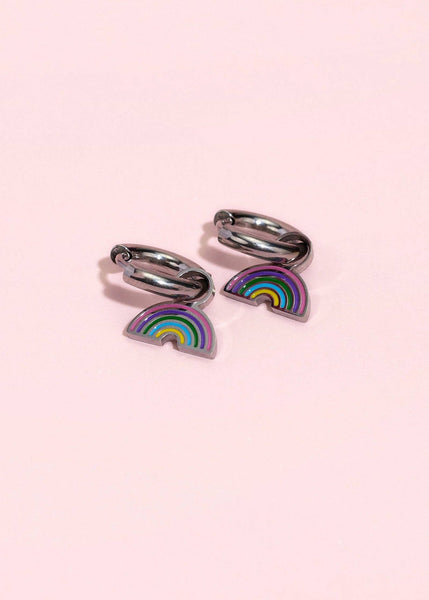 Pierced Co - Silver Rainbow Charm