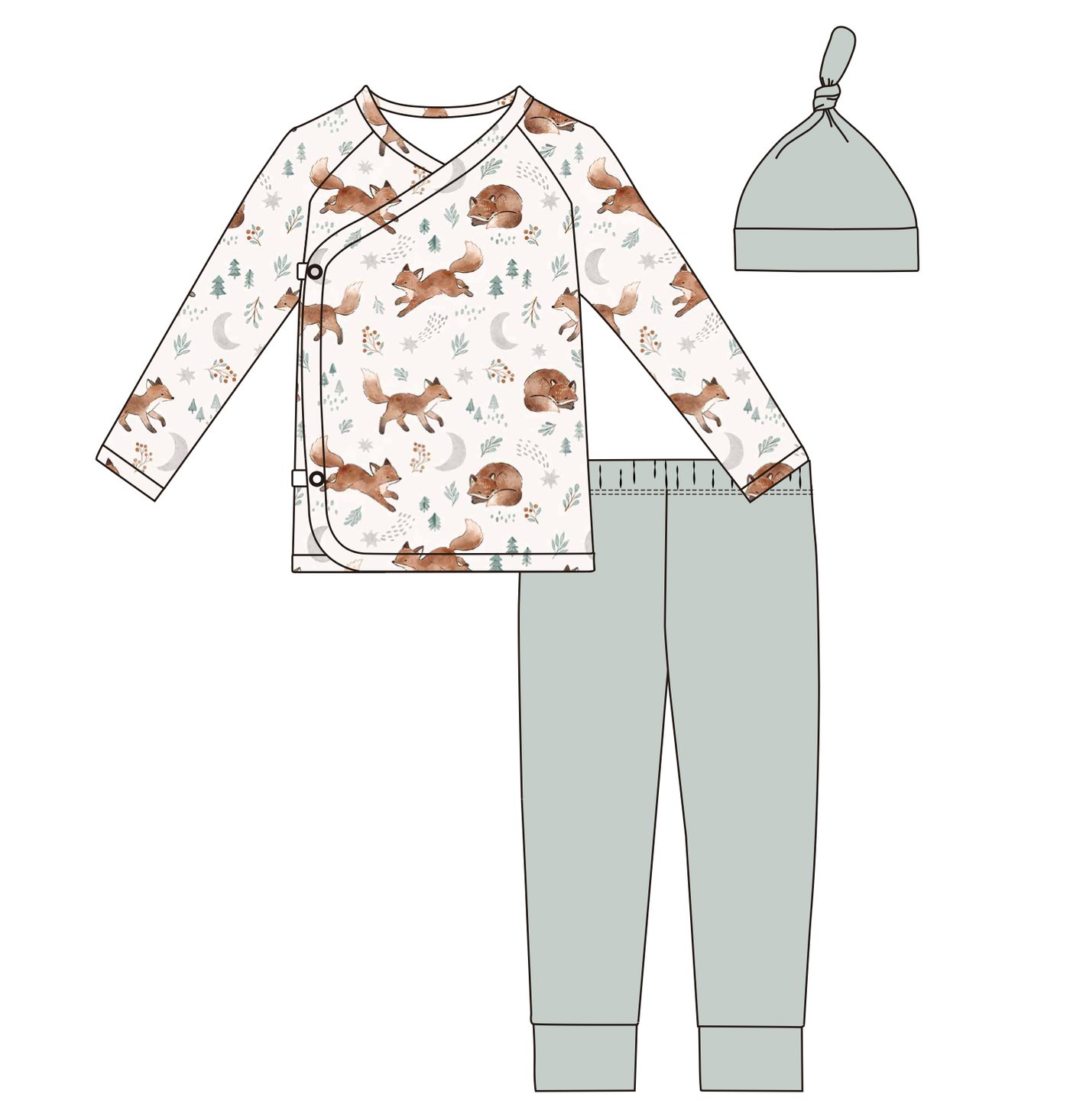 Bird & Bean® - Baby Take Me Home Set - Moonlit Fox