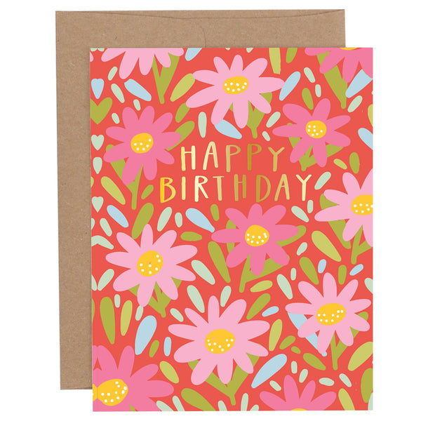 Pippi Post - Happy Birthday Florals Greeting Card