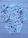 Small Blessings Design - Mushroom bodysuit, infant clothing, infant bodysuit