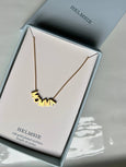 Helmsie - Moon Single Necklace 18"