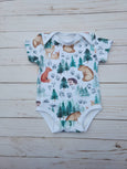 Small Blessings Design - Woodland bodysuit,infant clothing, bodysuit,infant romper