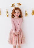 Bird & Bean® - Kids Star Dress - Girls Tulle Twinkle Holiday Dress - Stella