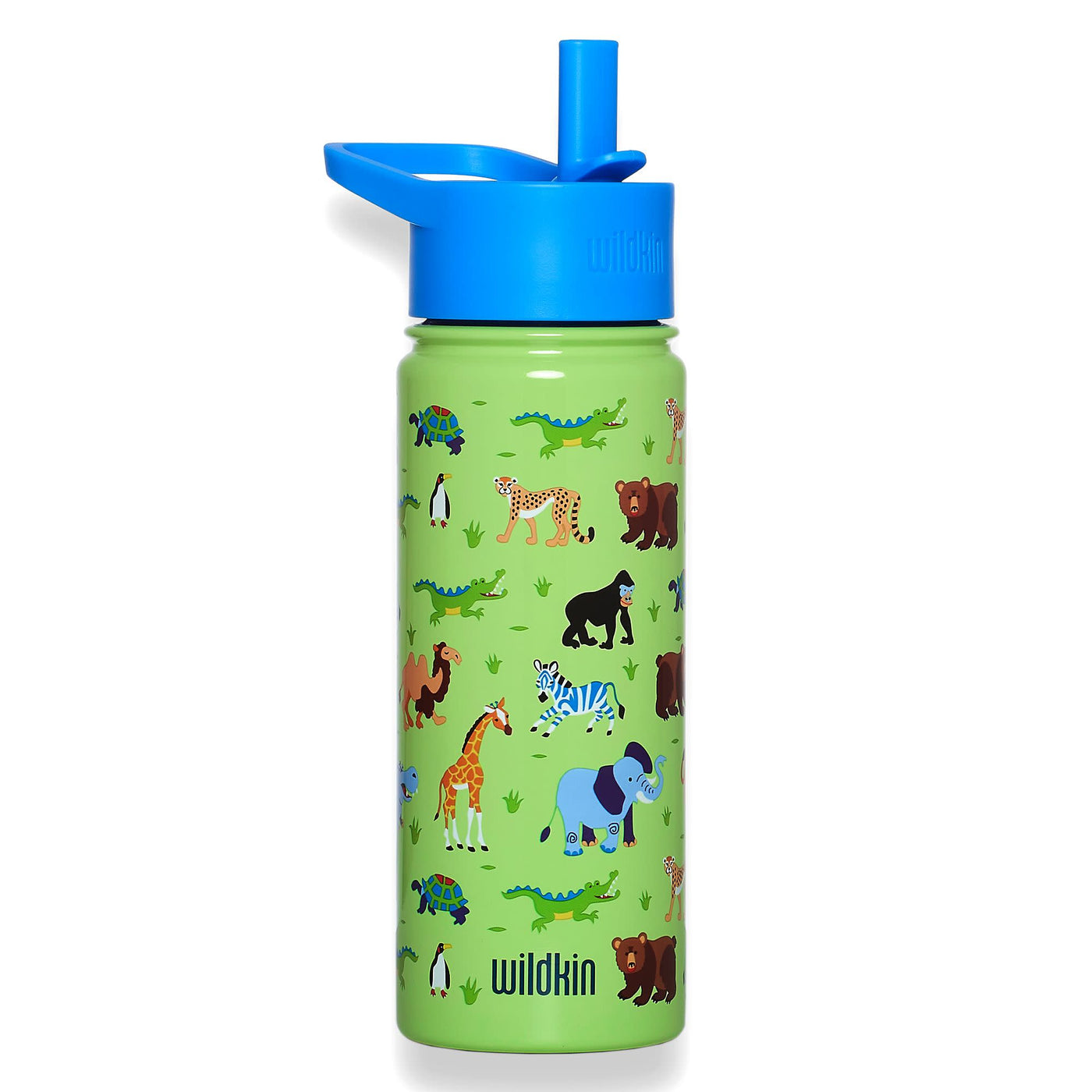 Wildkin - Wild Animals 18 oz Steel Water Bottle