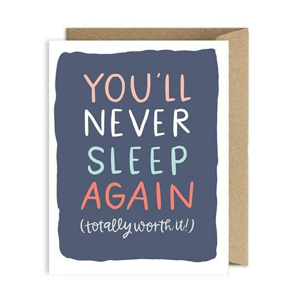 Pippi Post - Never Sleep Again Baby Greeting Card