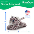 The Petting Zoo - 8" (21cm) Scoopz Snow Leopard Wild Life