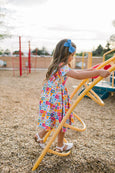 Ollie Jay - Classic Twirl Dress in Sunshine Tile