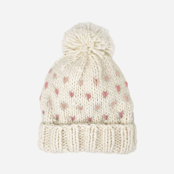 The Blueberry Hill - Sawyer Hat, Rose | Baby & Kids Beanie Fall Love Gift Hearts