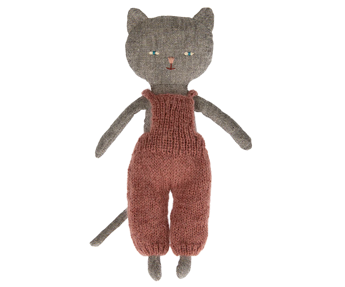 Maileg - Kitten in Overalls (Chaton) - Grey