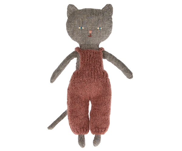 Maileg - Kitten in Overalls (Chaton) - Grey